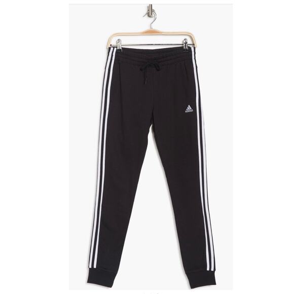 Adidas 3 Stripes Drawstring Waist Jogger Sweatpants - Picture 1 of 14